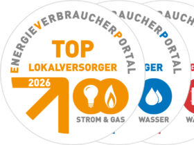 Auch 2026 erhält die HEWA GmbH das Gütesiegel „TOP-Lokalversorger“ des unabhängigen Energieverbraucherportals für die Sparten Strom, Gas, Wasser und Wärme.