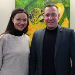 Landrat Armin Kroder begrüßte Sabine Hager im Landatsamt.