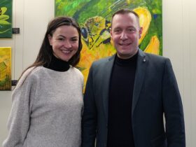 Landrat Armin Kroder begrüßte Sabine Hager im Landatsamt.