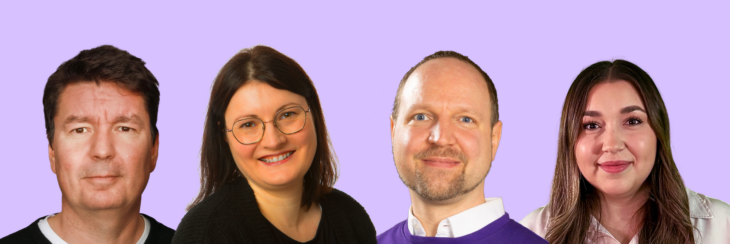 Wollen in den Kreistag (von links): Christian Lamprecht (Stadtrat in Altdorf, 55 Jahre, Marketingberater), Martina Klinkowski (38 Jahre, IT-Beraterin, Happurg), Gabriel Bremer (45 Jahre, Designer, Hersbruck) und Kübra Cibir (29 Jahre, Erzieherin, Altdorf).
