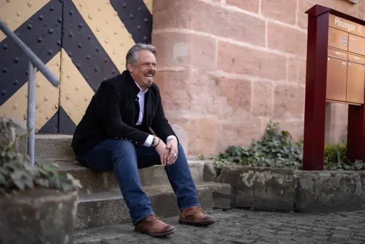 Andreas Sperling, Bürgermeisterkandidat für Feucht und Moosbach sowie Spitzenkandidat von Bündnis 90/Die Grünen im Nürnberger Land.