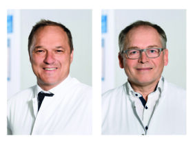 Arbeiten in einer der 100 besten Kliniken Deutschlands und zählen zu den Besten ihrer Zunft: Martinus Richter, Frank Kerling, Michael Wachowsky, Uwe Vieweg, Richard Stangl, Lars Eden, Wolf Drescher und Martin Winterholler (von links).