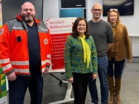 Als Ehrengast begrüßte die Montessori-FOS in diesem Jahr Marlene Mortler (2. von links) als Schirmherrin.