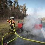 Die Feuerwehr Schwaig löschte den Brand.