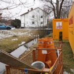 Die Baucontainer stehen schon, nach den Faschingsferien sollen die Arbeiten am Lechle beginnen.