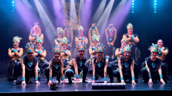 Die aktiven Showtänzerinnen der Röbanesia präsentierten mit ihrem Tanz „Die Stimme des Dschungels“ das Finale des Abends.