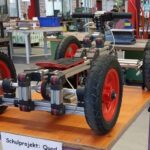 In Halle 2 zeigten die Industriefachhelfer beim Tag der offenen Tür ihre Werke - hier ein selbst gebautes Quad.