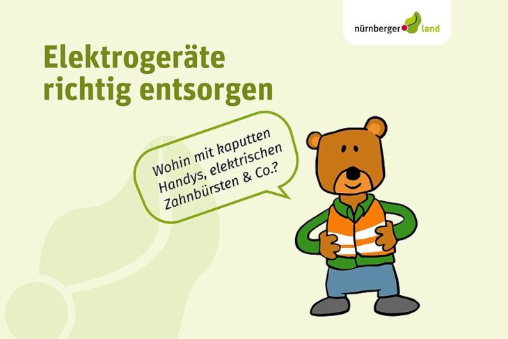 Der Umweltbär ist zurück – und mit ihm ein sympathisches Maskottchen der Abfallwirtschaft im Landkreis Nürnberger Land.