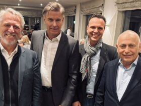 Diskutierten über aktuelle Aspekte der Energiewende in unserer Region (von links): Frank Opferkuch, Ingmar Kruse, Michael Weber und Johannes Söllner.
