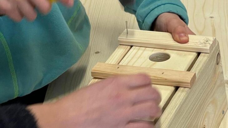 24 solcher Nistkästen entstanden aus den Händen der Thalheimer Kinder.