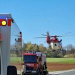 Auch ein Rettungshubschrauber war am Samstag im Einsatz.