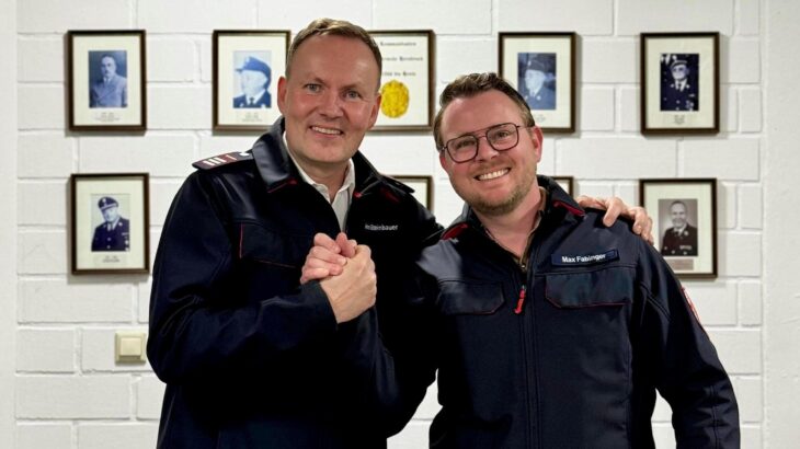 Armin Steinbauer ist weiterhin Kommandant der Hersbrucker Wehr (links), Maximilian Fabinger sein Stellvertreter.