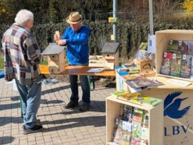 Das LBV-Ortsteam Alfeld freute sich über den Zuspruch am Infostand.