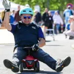 Das Bobby-Car-Rennen steigt am Kunigundenberg.