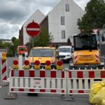 Aktuell ist die Ausfahrt vom Marktplatz über die Falknerstraße nicht möglich. Wer den Marktplatz verlassen möchte, muss den Umweg über das Nürnberger Tor nehmen.