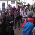 Beim Dokuort am Happurger Südring erhielten die interessierten Besucher etliche Informationen zu den Doggerstollen und zum KZ Hersbruck.