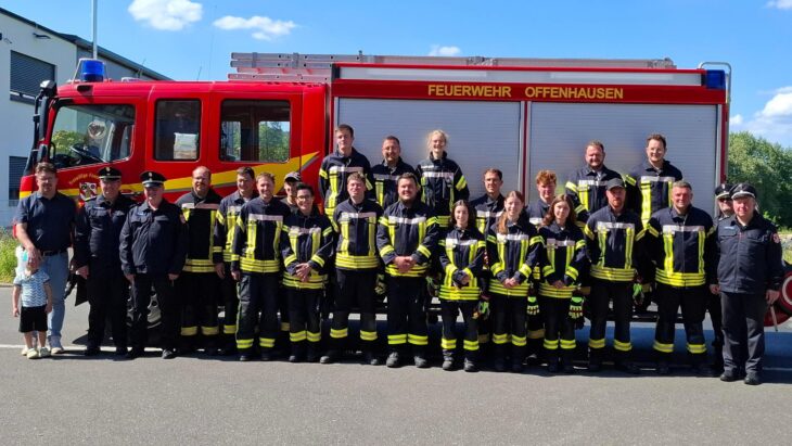 Diese Kameraden aus Kucha und Offenhausen stellten sich gemeinsam der Leistungsprüfung THL.