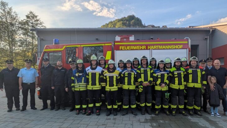 Diese Kameraden aus Weigendorf und Hartmannshof legten die Leistungsprüfung THL gemeinsam ab.