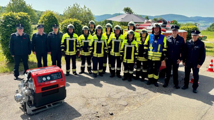 Diese Truppe der Freiwilligen Feuerwehr Großviehberg legte erfolgreich die Leistungsprüfung ab.