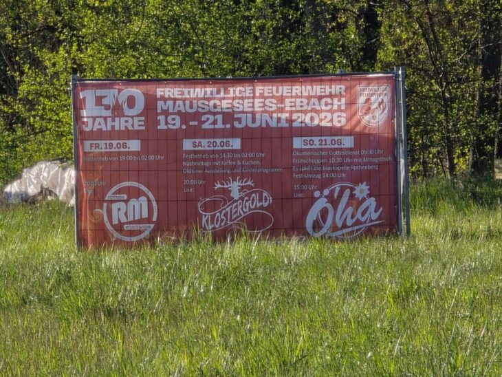 Die Freiwillige Feuerwehr Mausgesees-Ebach gibt es seit 130 Jahren. Das wird gefeiert: mit Festzelt, Musik und einem großen Festumzug.