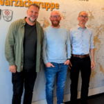 Vorsitzender Martin Glienke (Mitte) mit seinem Stellvertreter Rainer Bock (links) und KZV-Geschäftsleiter Horst Wagner.