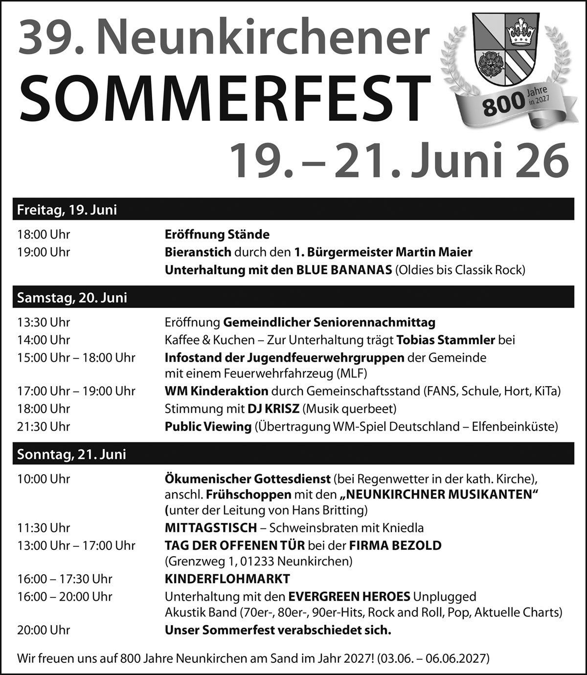 Sommerfest Neunkirchen