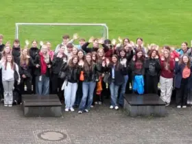 Jede Menge Spaß hatten die deutschen und polnischen Schülerinnen und Schüler während ihrer gemeinsamen Zeit.