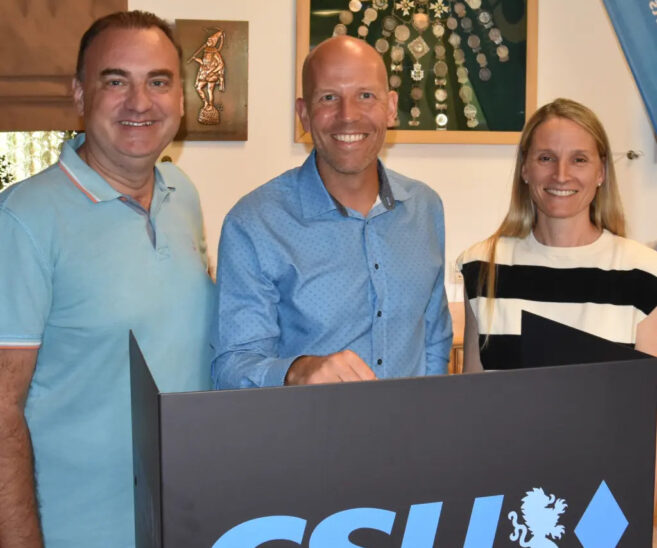 Hat bei CSU-Ortshauptversammlung auf einen positiven Wahlkampf zurückgeblickt: Feuchts Bürgermeister und Vorsitzender Harald Danzl (Mitte).