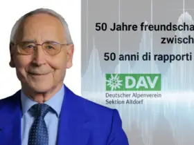 Konrad Holz beschreibt im Podcast die Entstehung der Freundschaft zum Bergsteigerchor Coro Alpino Trentino Gardolo.