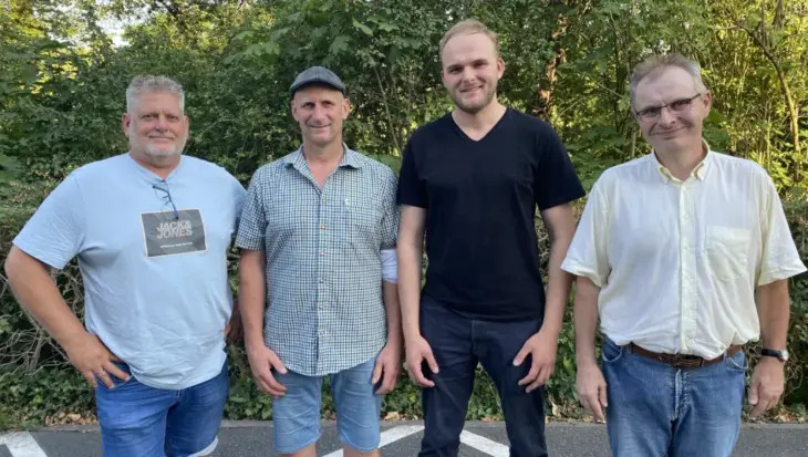 Sie vertreten ihre Orte (von links): Matthias Beyer (Neunhof), Thomas Fiedler (Oedenberg, Simmelberg und Gaisreuth), Alexander Maußner (Dehnberg) und Peter Eichenseer (Wetzendorf und Letten).