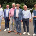 Armin Kroder, Bastian Pfrogner, Walter Schnell, Prof. Dr. Kraus, Hans Henninger und Marco Meier (von links).
