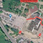 Lageplan der GERU-Halle neben dem Parkplatz am Plärrer in Hersbruck.