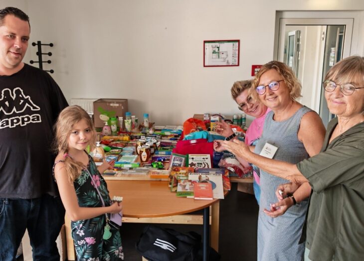 Strahlende Gesichter bei der traditionellen Tombola.