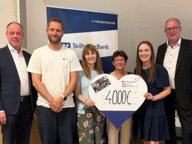 Die Projektbeteiligten freuen sich über die Auszeichnung.
