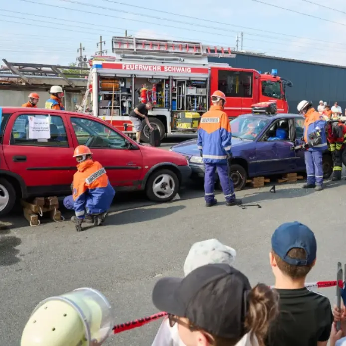 Auf dem Floriansfest der Schwaiger Feuerwehr war viel geboten.