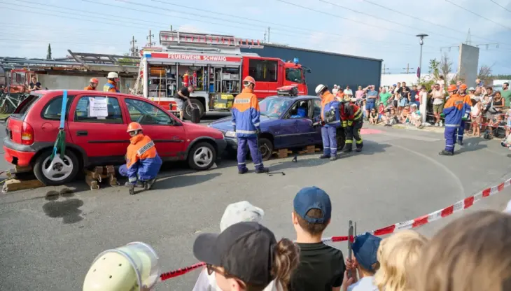 Auf dem Floriansfest der Schwaiger Feuerwehr war viel geboten.