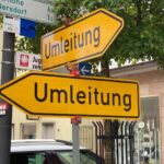 Wer in Richtung Friedhof will, muss Umwege in Kauf nehmen.