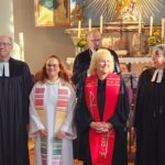 Sie bilden das Team der Hauptamtlichen in der neuen Pfarrei: Pfarrer Christian Simon, Diakonin Anja Gebhard sowie die Pfarrerinnen Ute Böhne und Martina Berthold (von links).