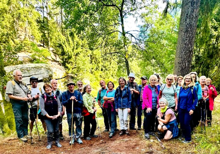 Die Wandergruppe des FAV Hersbruck war im Waldnaabtal unterwegs.