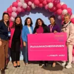 Die Delegation der Frauen-Union Nürnberger Land vor Ort in Essenbach.