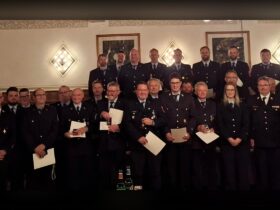 Den ausgezeichneten Feuerwehrleuten war der Applaus der Anwesenden sicher.
