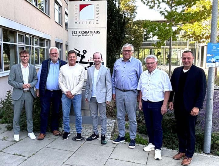 Marco Meier, Walter Schnell, Thomas Grimm, Felix Böck, Dieter Bunsen, Hans Henninger und Armin Kroder (von links).