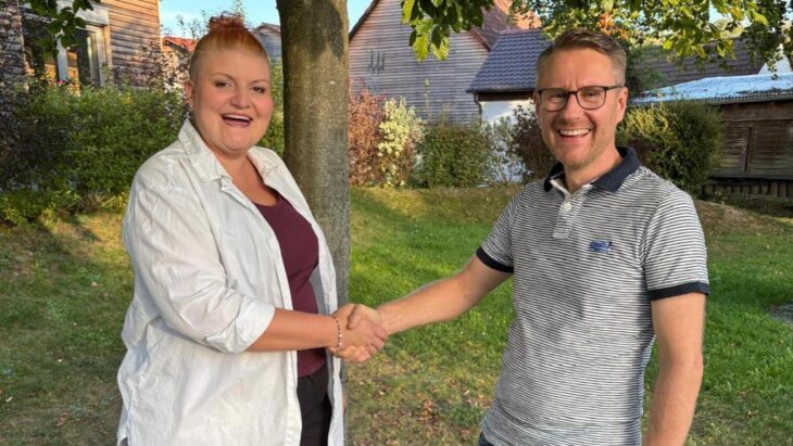 Carolin Vogel und Zweiter Bürgermeister Alexander von Ciriacy-Wantrup bilden künftig die SPD-Fraktion im Rückersdorfer Gemeinderat.