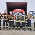 Die Mannschaft der Feuerwehr Alfeld (v. links): Niklas Blöchinger, Max Rösel, Florian Fischer, Markus Kurzer, Jens Scholz, Johannes Schüll und Andreas Maier.
