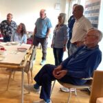 Das Team der Wohnberatung Nürnberger Land besucht das Musterhaus der Wohnberatung des Landkreises Würzburg.
