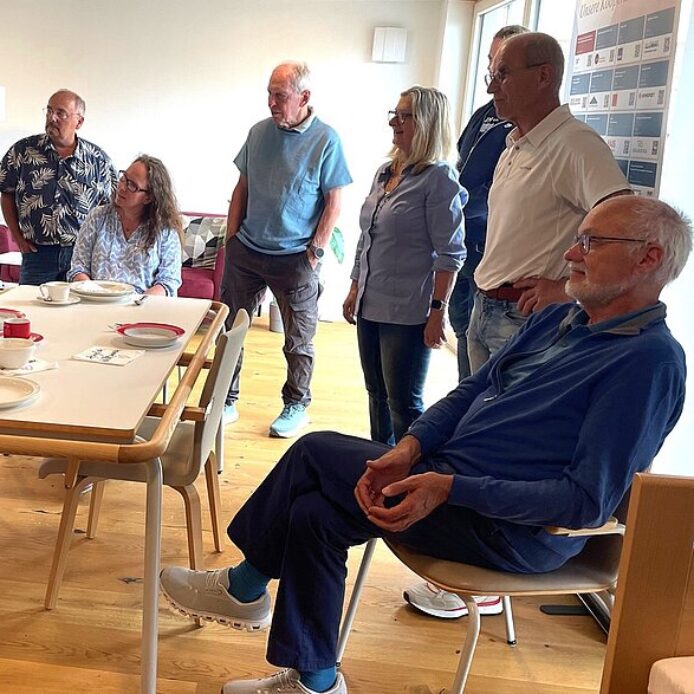 Das Team der Wohnberatung Nürnberger Land besucht das Musterhaus der Wohnberatung des Landkreises Würzburg.