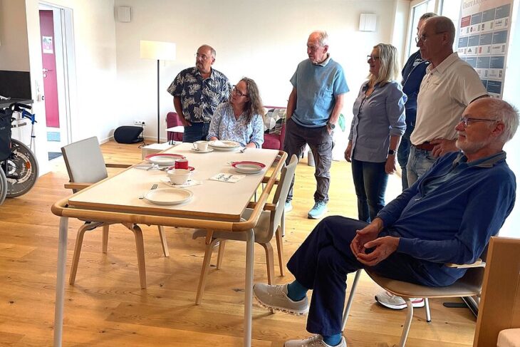 Das Team der Wohnberatung Nürnberger Land besucht das Musterhaus der Wohnberatung des Landkreises Würzburg.