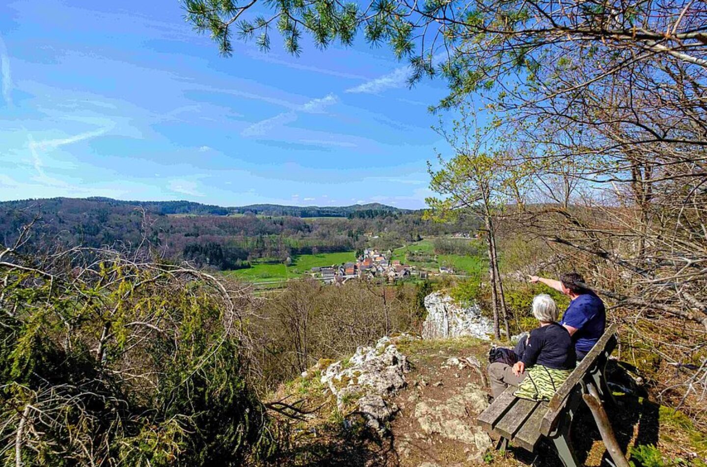 Blick vom Düsselbacher Wachfelsen.