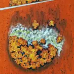 Dieses Werk ziert das Plakat Jubiläumsausstellung mit dem Titel „Sechs Dimensionen der Kunst“.