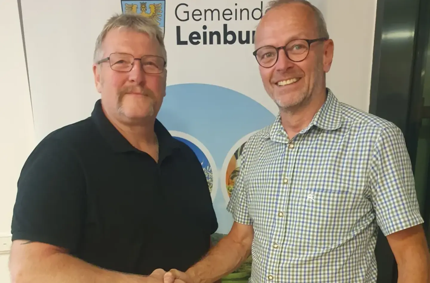 Bürgermeister Christian Palm (rechts) und Wolfgang Dümmler wurden zu den Verbandsvorsitzenden gewählt.